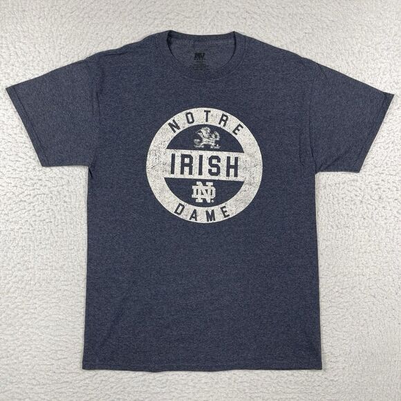 Notre Dame‎ Shirt Mens Medium Blue NCAA Football Basketball Casual College Tee - Picture 1 of 8